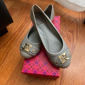 Tory Burch cline grey ballet flats